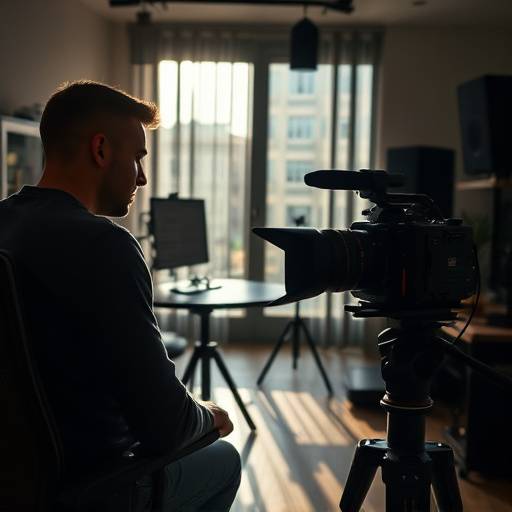 Editor de video profesional trabajando en la edición de un proyecto audiovisual en Madrid